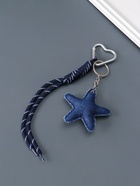 Брелок для ключей на кольце на карабине «Звезда», текстиль, джинс, с узлом, на сумку, рюкзак, 21×7.7×2 см - фото 68980136