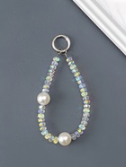 Брелок для ключей на карабине «Нить с двумя жемчужинами», бусины d=1.6 см, 11×1.6 см  (артикул 10959735)  большой выбор товаров оптом и в розницу по низким ценам с доставкой