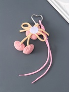 Брелок для ключей на карабине «Цветочек с бомбошками», розовый, с узлом, на сумку, рюкзак, текстиль, 23×5.5×2.8 см - Фото 3