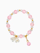 Браслет детский «Выбражулька. Ландыши», розово-белый в золоте (комплект 2 шт) - фото 68980150