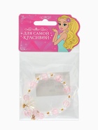 Браслет детский «Выбражулька. Ландыши», розово-белый в золоте (комплект 2 шт) - фото 68980152