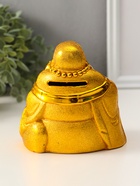 Копилка для денег «Золотой Хотей», пластик, 12×10.5×12 см - фото 809483899