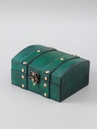 УЦЕНКА Шкатулка дерево сундучок «Алиенора» с заклёпками, выпуклая, зелёный 15×11.5×7.5 см - Фото 3