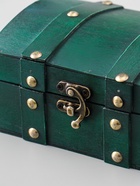 УЦЕНКА Шкатулка дерево сундучок «Алиенора» с заклёпками, выпуклая, зелёный 15×11.5×7.5 см - Фото 6