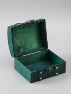 УЦЕНКА Шкатулка дерево сундучок «Алиенора» с заклёпками, выпуклая, зелёный 15×11.5×7.5 см - Фото 7