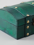УЦЕНКА Шкатулка дерево сундучок «Алиенора» с заклёпками, выпуклая, зелёный 15×11.5×7.5 см - Фото 8