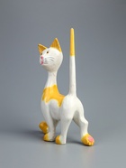 УЦЕНКА Сувенир дерево "Кошечка" с оранжевым 17х27х7 см 10989468