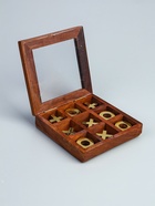 УЦЕНКА Игра настольная «Крестики-нолики», 13×13 см, манговое дерево, латунь - Фото 2