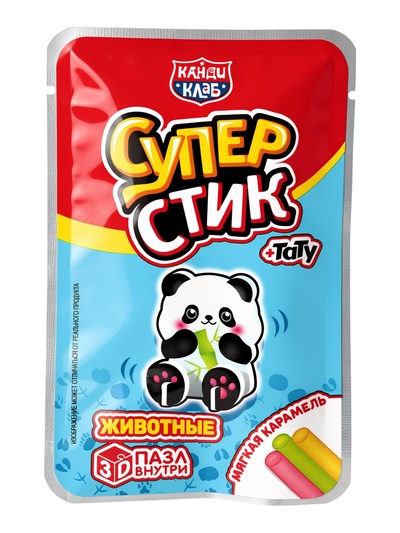 Мягкая карамель «Супер Стик с 3D пазлом», с игрушкой и татуировкой, 5 г