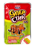 Мягкая карамель с игрушкой и татуировкой "Супер Стик с 3D пазлом" (животные) 5гр  (артикул 10984587)  большой выбор товаров оптом и в розницу по низким ценам с доставкой