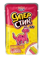 Мягкая карамель с игрушкой и татуировкой "Супер Стик с 3D пазлом" (животные) 5гр  (артикул 10984587)  большой выбор товаров оптом и в розницу по низким ценам с доставкой