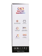 УЦЕНКА Портативная колонка- ночник G63, 15 Вт колонка, 15 W зарядка, 1800 мАч, подсветка, белая 1 10989485