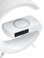 УЦЕНКА Портативная колонка- ночник G63, 15 Вт колонка, 15 W зарядка, 1800 мАч, подсветка, белая 1 10989485