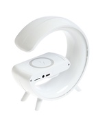 УЦЕНКА Портативная колонка- ночник G63, 15 Вт колонка, 15 W зарядка, 1800 мАч, подсветка, белая 1 10989485