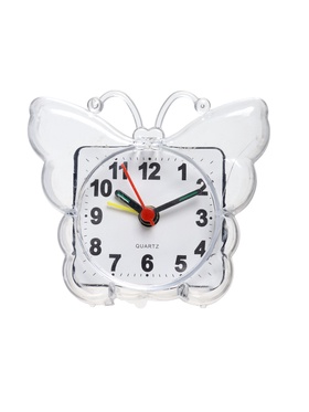 {{photo.Alt || photo.Description || 'УЦЕНКА Часы - будильник настольные «Бабочка», дискретный ход, циферблат 5.5 см, 9×8 см, АА, белые 70'}}