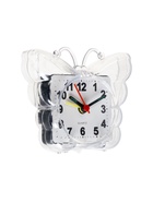 УЦЕНКА Часы - будильник настольные «Бабочка», дискретный ход, циферблат 5.5 см, 9×8 см, АА, белые 70 10989488