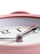 УЦЕНКА Будильник «Пеннант», дискретный ход, d=9 см, 17×11 см, розовый - Фото 5