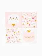 Салфетки бумажные трёхслойные «Котенок Принцесса», 33х33 см, 20 шт - Фото 3