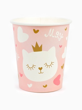 Стаканы (250 мл) Котенок Принцесса, 6 шт.  (артикул 10980693)  большой выбор товаров оптом и в розницу по низким ценам с доставкой