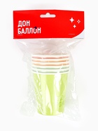 Стаканы (250 мл) С Днем Рождения, Классика, Ассорти, 6 шт. (комплект 2 шт) - фото 69174876