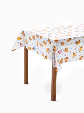 Скатерть одноразовая, Капибара, 120*180 см, 1 шт.