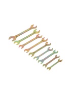 УЦЕНКА Набор ключей рожковых в холдере ТУНДРА, желтый цинк, 8 - 32 мм, 9 шт. - Фото 1