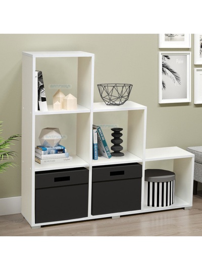 Стеллаж кубический №2, 1070×324×1089 мм, цвет белый