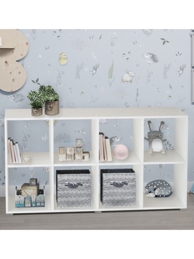 Стеллаж кубический №3, горизонтальное расположение, 1420×324×739 мм, цвет белый