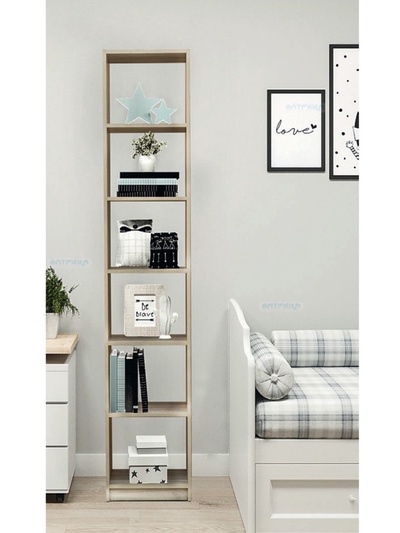 Стеллаж «Радуга 1.1», 400×356×2100 мм, цвет белый