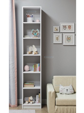 Стеллаж «Радуга 1.2», с задней стенкой, 400×360×2100 мм, белый