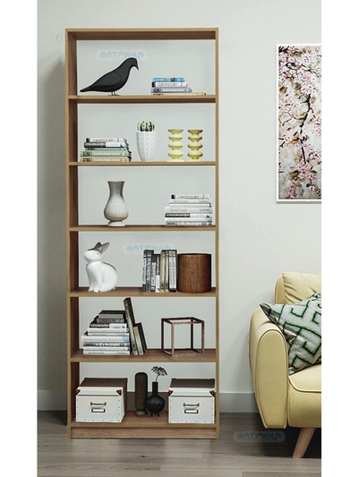 Стеллаж «Радуга 2.1», 800×356×2100 мм, цвет дуб сонома