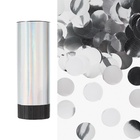 Хлопушка пружинная «Круги», фольга, серебро, 10 см  (артикул 10982641)  большой выбор товаров оптом и в розницу по низким ценам с доставкой