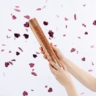 Хлопушка пневматическая «Волшебные сердечки», фольга, розовое золото, 30 см - Фото 2