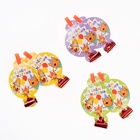 Карнавальные язычки гудки "Три Кота. Играем вместе", желтый, 11 см, 6 шт. 10982664