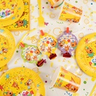 Карнавальные язычки гудки "Три Кота. Играем вместе", желтый, 11 см, 6 шт. 10982664