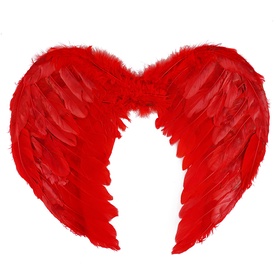 Крылья карнавальные «Ангел», размер S, цвет красный, 45х35 см