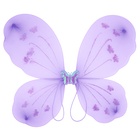 Крылья карнавальные «Бабочка» сиреневый цвет с блёстками, 48×37 см 10982667