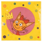 Сервировочные салфетки "Три Кота. Яркий праздник" 33*33 см, 20 шт. - Фото 2