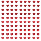 Гирлянда-подвеска "Сердце" красный, металлик, 200 см, 5 см*20 шт. (комплект 2 шт) - фото 68980294