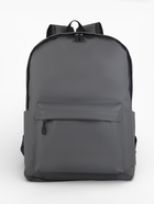 Рюкзак школьный, водонепроницаемый, однотонный, 1 отделение, 3 кармана, 31×11×40 см, серый - фото 121703998