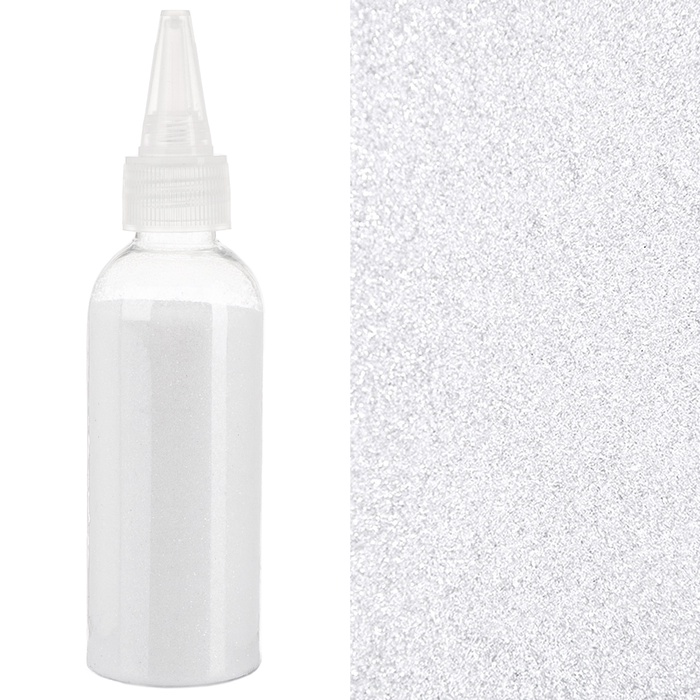 Глиттер Белый, 80 г. - Фото 1