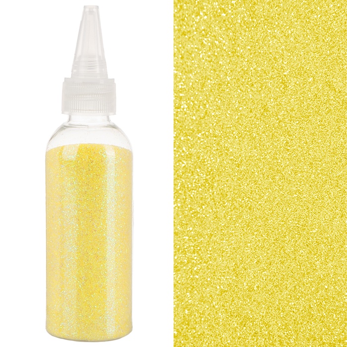 Глиттер Желтый, 80 г. - Фото 1