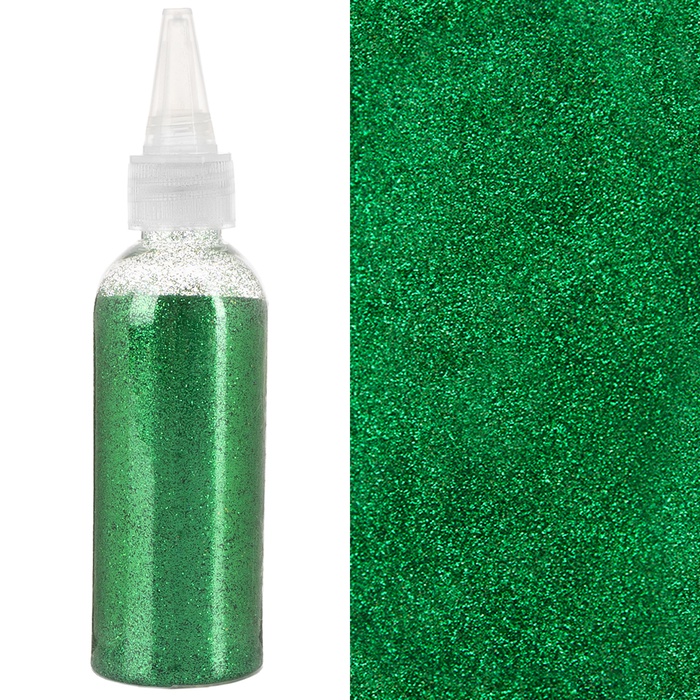 Глиттер Зеленый, 80 г. - Фото 1