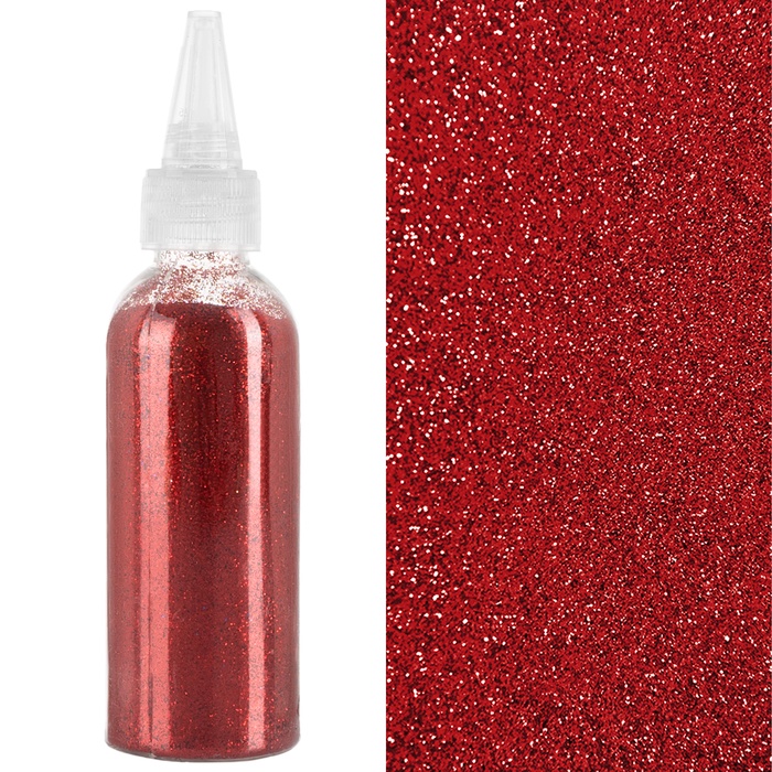 Глиттер Красный, 80 г. - Фото 1