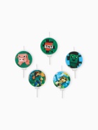 Свечи в торт, набор 5 шт., Майнкрафт  (артикул 10971306)  большой выбор товаров оптом и в розницу по низким ценам с доставкой