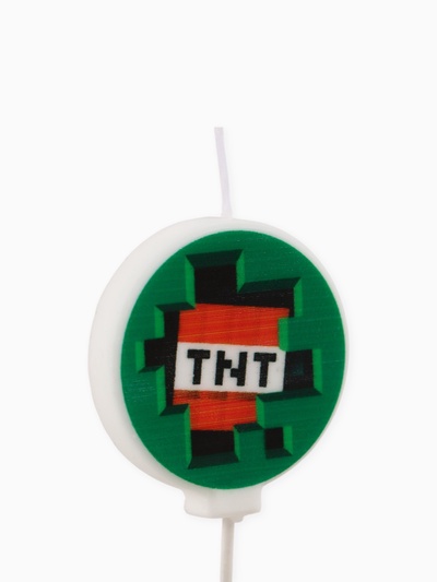 Свечи в торт, набор 5 шт., Майнкрафт