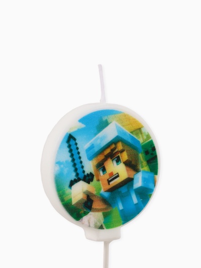 Свечи в торт, набор 5 шт., Майнкрафт