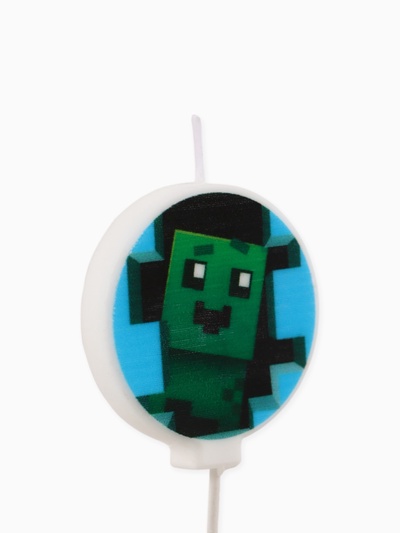 Свечи в торт, набор 5 шт., Майнкрафт