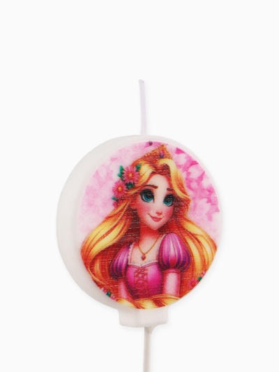 Свечи в торт, набор 5 шт., Принцессы Дисней