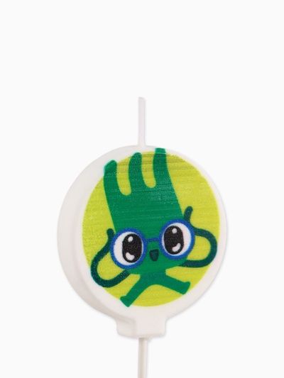 Свечи в торт, набор 5 шт., Ум и Хрум